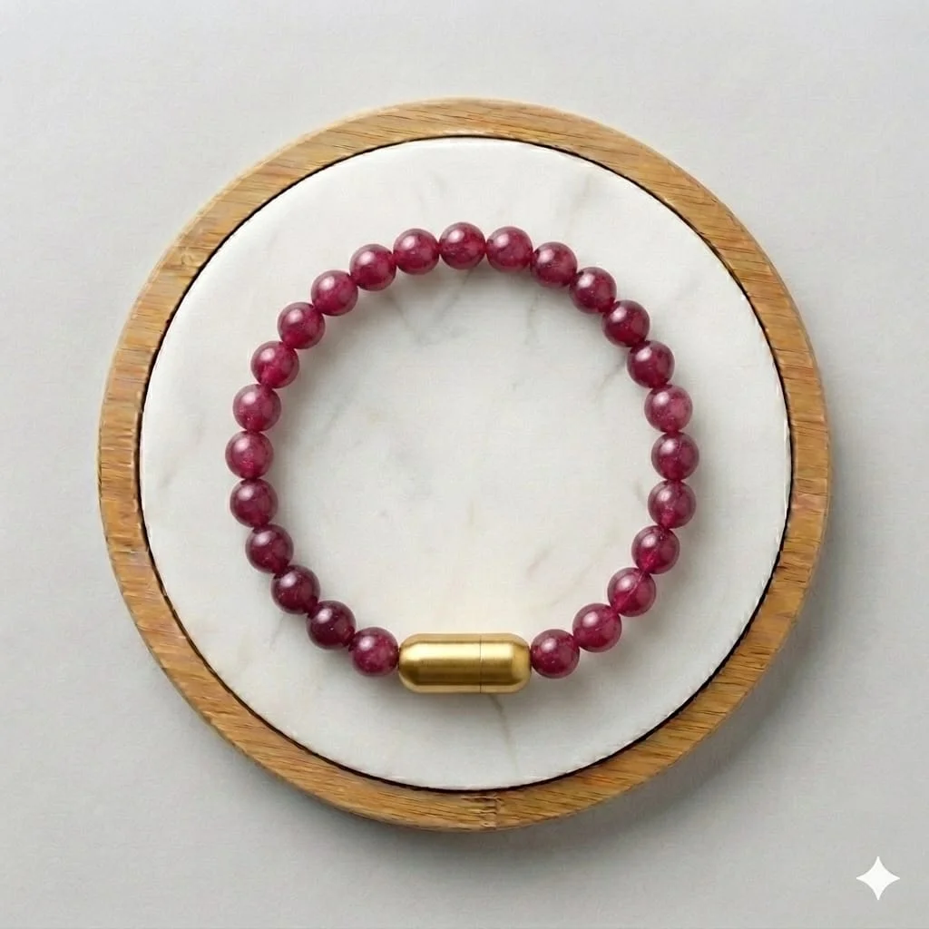 Ruby Prosperity & Confidence Magnet Bracelet