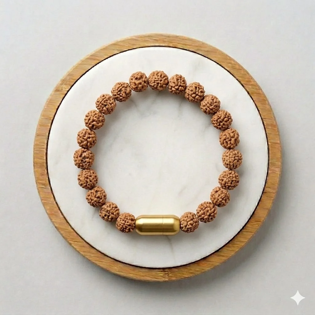 Rudraksha Spiritual Protection Magnet Bracelet